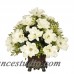 House of Silk Flowers Artificial Cream Magnolia with Tea Leaves HSFL1465